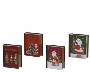 Opbergblik boek metaal - Meerkleurig per stuk - afbeelding 1