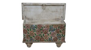 Opbergkist - 78 x 31 x 46cm Bloemenprint - afbeelding 3