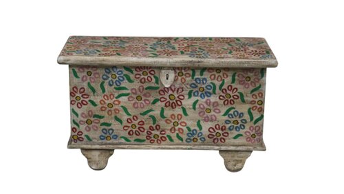 Opbergkist - 78 x 31 x 46cm Bloemenprint - afbeelding 1