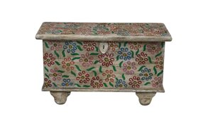 Opbergkist - 78 x 31 x 46cm Bloemenprint - afbeelding 1