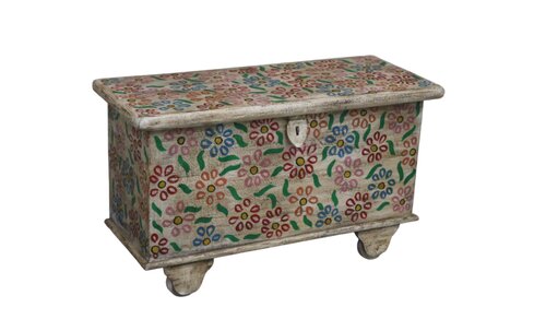 Opbergkist - 78 x 31 x 46cm Bloemenprint - afbeelding 2