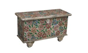 Opbergkist - 78 x 31 x 46cm Bloemenprint - afbeelding 2