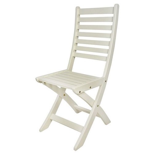 Opklapbare stoel wit