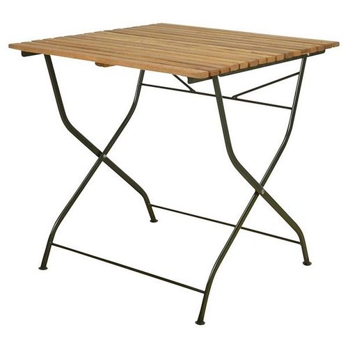 Opklaptafel hout/metaal/groen