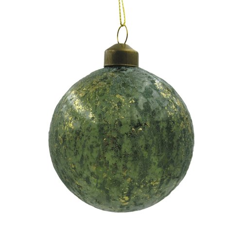 Ornament Antiek Groen/Goud - H 8 x D 8 cm