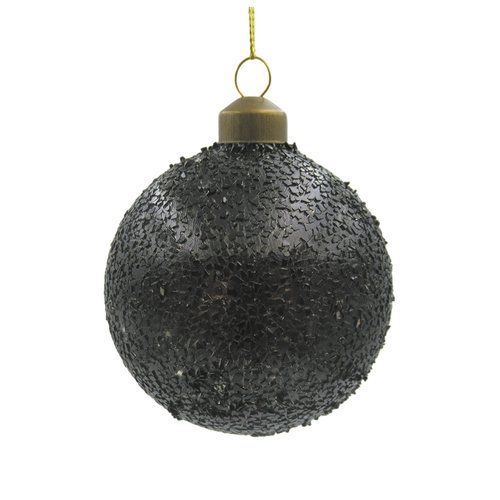 Ornament Chocolate Robuust Zwart - H 8 x D 8 cm