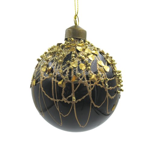 Ornament Chocolate Siroop Zwart - Ø 8 x H 8 cm