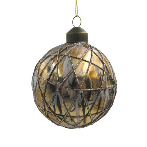 Ornament Chocolate Sorbet Caramel - Ø 8 x H 8 cm