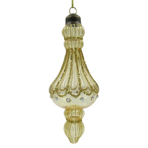Ornament Clear Classic Amber - H 16 x D 7 cm