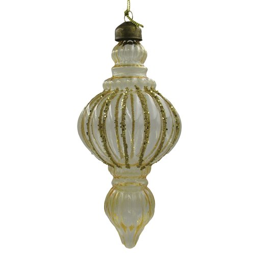 Ornament Clear Classic Goud - H 16 x D 7 cm