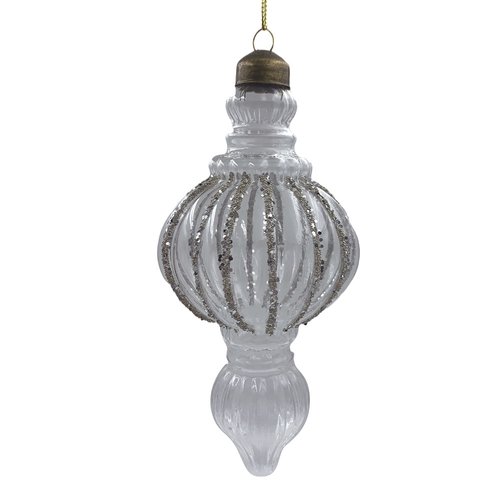 Ornament Clear Classic Transparant - H 16 x D 7 cm