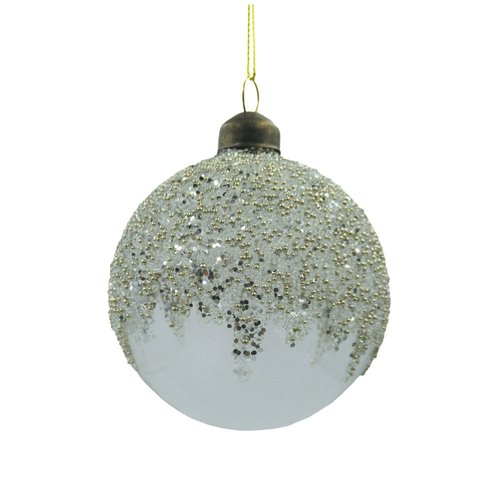Ornament Clear Rond Transparant - H 8 x D 8 cm
