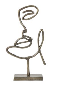Ornament FACE Antiek Brons - 43 x 24 x 8 cm
