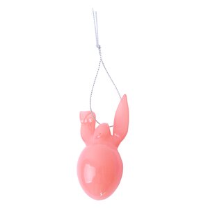 Ornament haas D 3 x H 7,5 cm roze