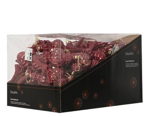 Ornament kunststof - B7xH17cm Donkerroze - 2 Varianten - afbeelding 2