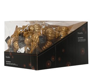 Ornament kunststof - B7xH17cm Karamelbruin - 2 Varianten - afbeelding 2