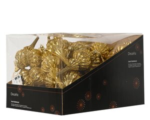 Ornament kunststof - B7xH17cm Licht goud - 2 Varianten - afbeelding 2