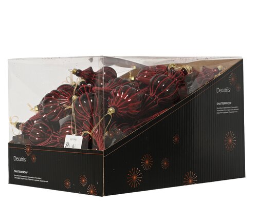Ornament kunststof - B7xH17cm Ossenbloed - 2 Varianten - afbeelding 2