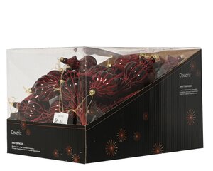Ornament kunststof - B7xH17cm Ossenbloed - 2 Varianten - afbeelding 2
