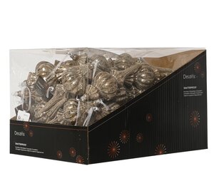 Ornament kunststof - B7xH17cm Smokey parel - 2 Varianten - afbeelding 2