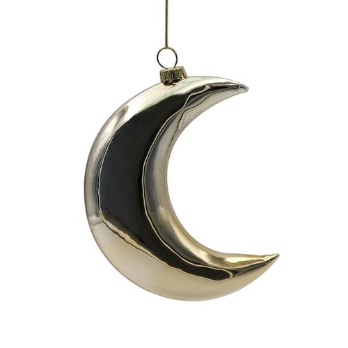 Ornament Maan Goud - 8 x 13 x 2 cm