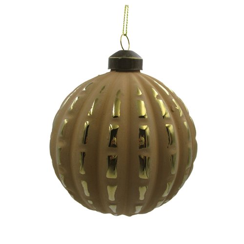 Ornament Matt Disco Oker - H 10 x D 10 cm