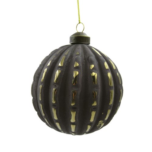 Ornament Matt Disco Zwart - H 10 x D 10 cm