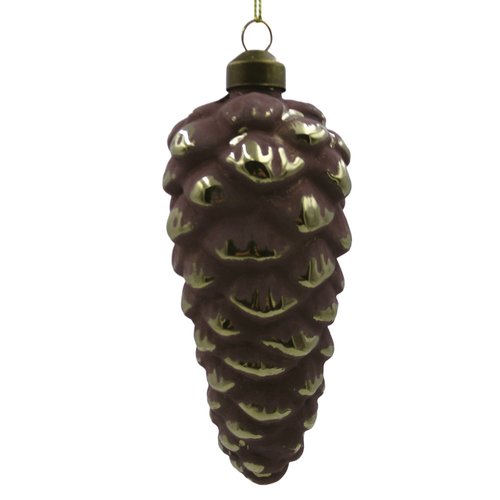 Ornament Matt Kegel Bruin - H 13,5 x D 6 cm