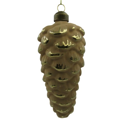 Ornament Matt Kegel Oker - H 13,5 x D 6 cm