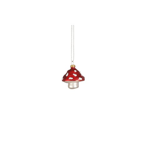 Ornament paddestoel - l5xb4,5xh5,5cm