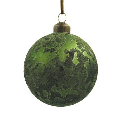 Ornament Reliëf Groen - H 8 x D 8 cm