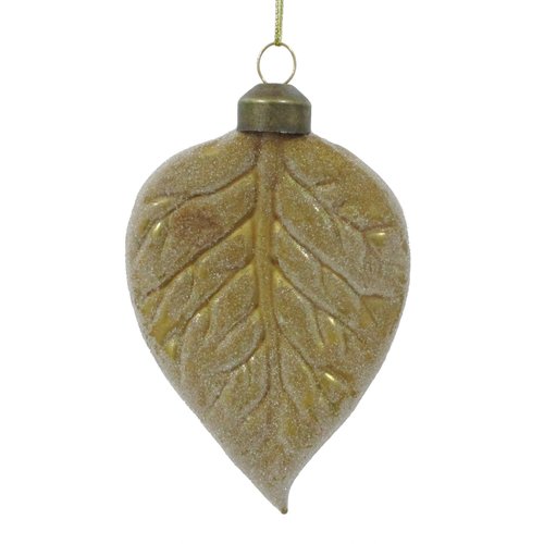 Ornament Sugar Blad Goud goud - H 11,5 x D 3 cm