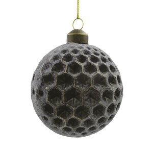 Ornament Sugar Honingraad Zwart goud - Ø 8 x H 8 cm