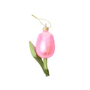 Ornament tulp roze 6 x 4,5 x 11 cm