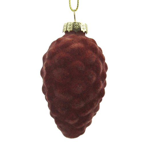 Ornament Velvet Kegel Rosewood - Ø 5 x H 8 cm