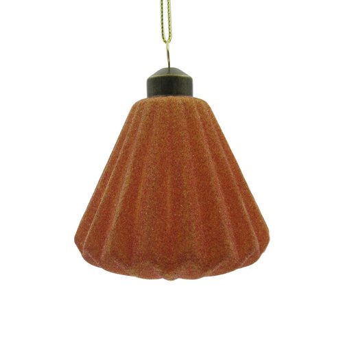 Ornament Velvet Waaier Amber - H 8 x D 8 cm