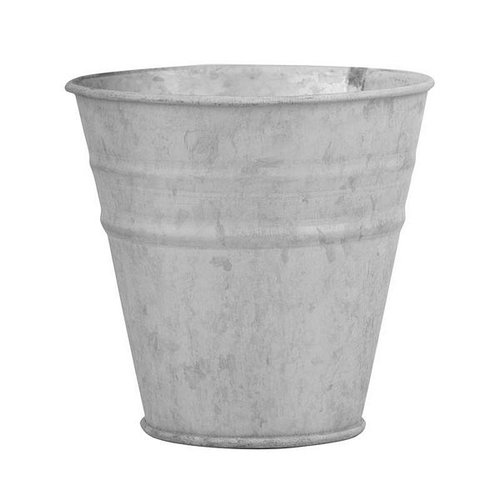 Oud zink bloempot 12 cm