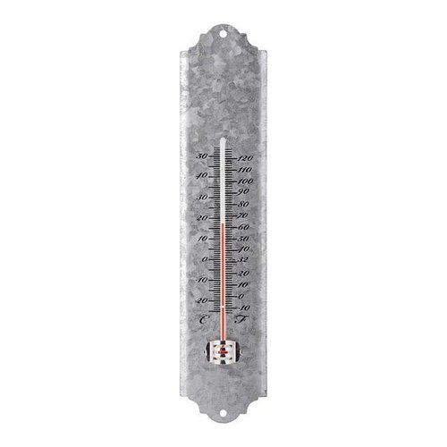 Oud zink thermometer 30 cm
