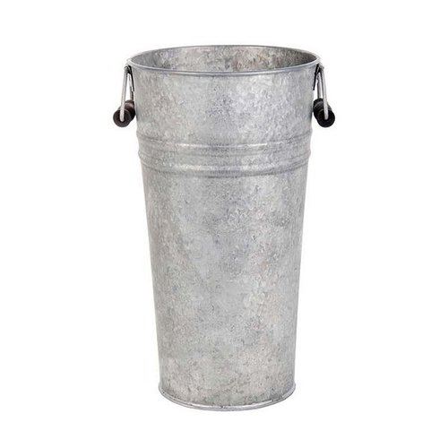 Oud zink vaas L