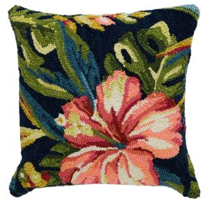 Outdoor kussen, Dark Flowers - 45 x 45 cm