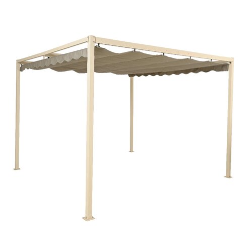 Outdoor Living Pergola Aluminium - 300x300x220cm Crème - afbeelding 1