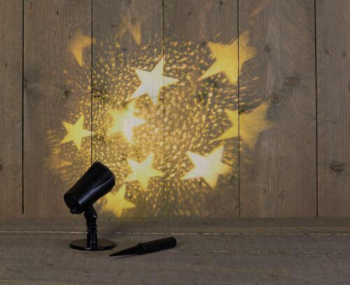 Outdoor projector led ster warm wit