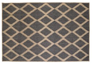 Outdoor vloerkleed 160x230cm diamond natural/black