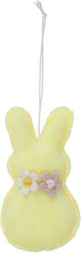 Paashanger haasje 10cm - linnen - afbeelding 4