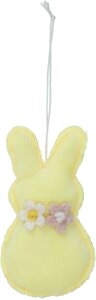 Paashanger haasje 10cm - linnen - afbeelding 4