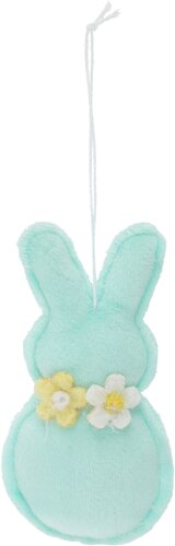 Paashanger haasje 10cm - linnen - afbeelding 3
