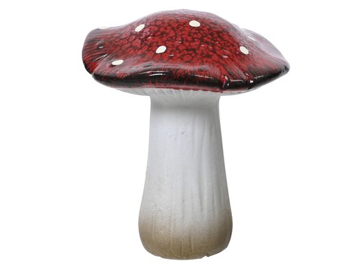 Paddenstoel terracotta - B10,7xH12,3cm Rood