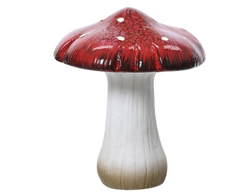 Paddenstoel terracotta - B15,3xH18,6cm Rood