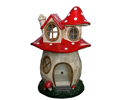 Paddenstoelhuisje magnesium - B56xH76cm Rood