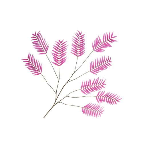 Palmtak zijde Paars - L 150 - afbeelding 1